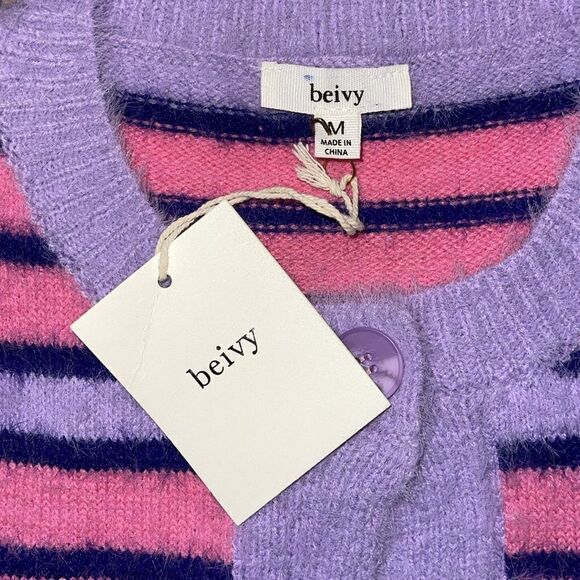 NWT Beivy  fussy top pink/purple  size M SUPER CUTE SUPER SOFT - Picture 4 of 6